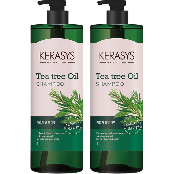 케라시스 티트리오일 샴푸, 1L, 2개 케라시스 티트리오일 샴푸, 1L, 2개