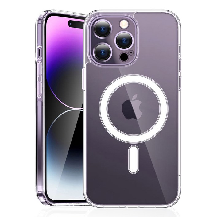 큐빅스 변색방지 맥세이프 호환 실리콘 젤리 휴대폰 케이스