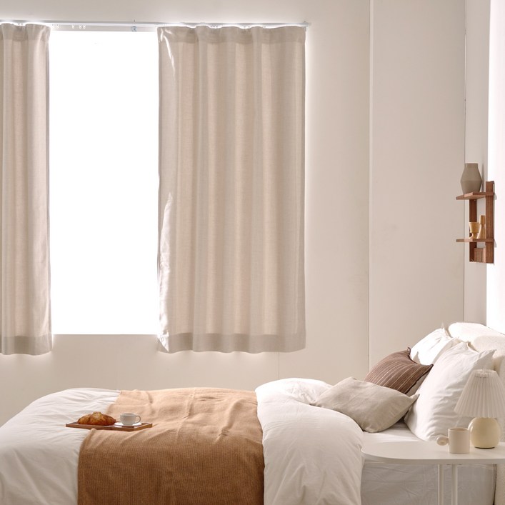 모던하우스 ON 메모리 암막커튼 높이조절 반창문 2개세트