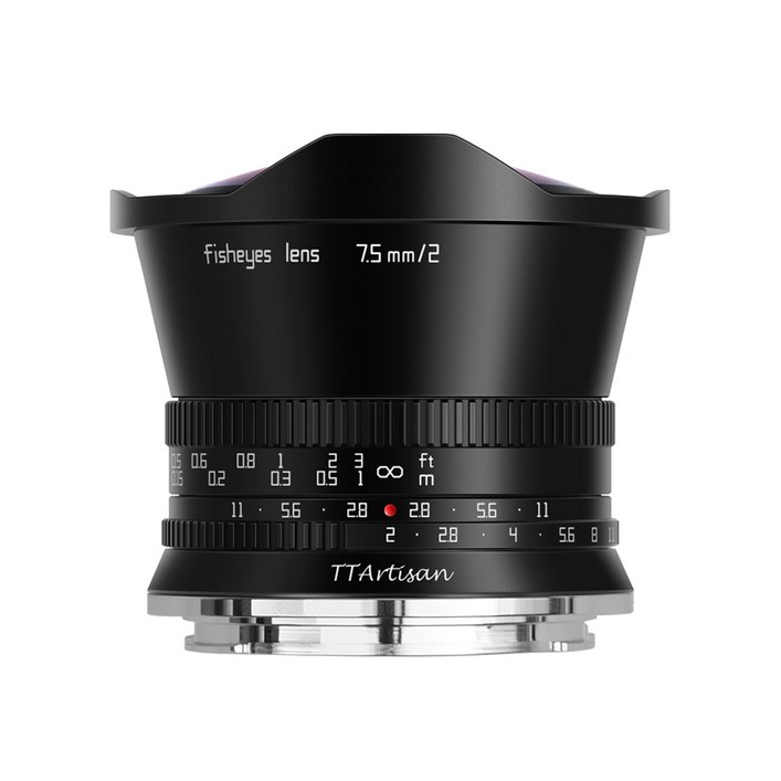 티티아티산 니콘 Z 마운트 APSC 어안렌즈 7.5mm F2 블랙