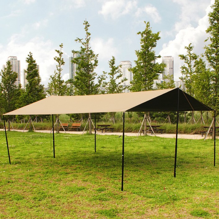 캠프빌리지 방수 블랙코팅 심실링 렉타타프 세트