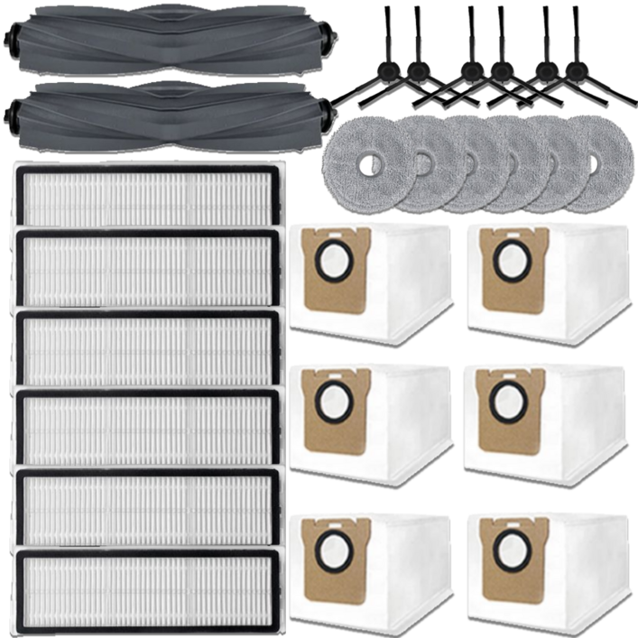 드리미 L20 Ultra 소모품 세제 먼지봉투 물걸레 필터 브러쉬 호환, 1개, 6개월세트