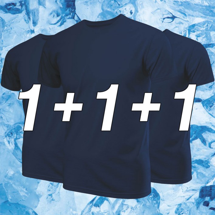 남녀공용 기능성 쿨티 반팔 3매입