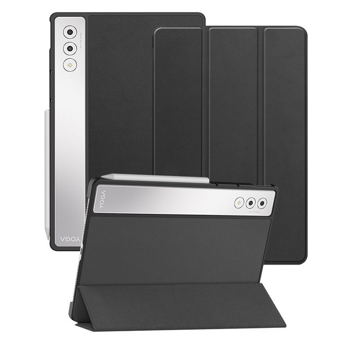 레노버 요가 탭 플러스 AI 케이스 스마트 스탠딩, 블랙, 1개