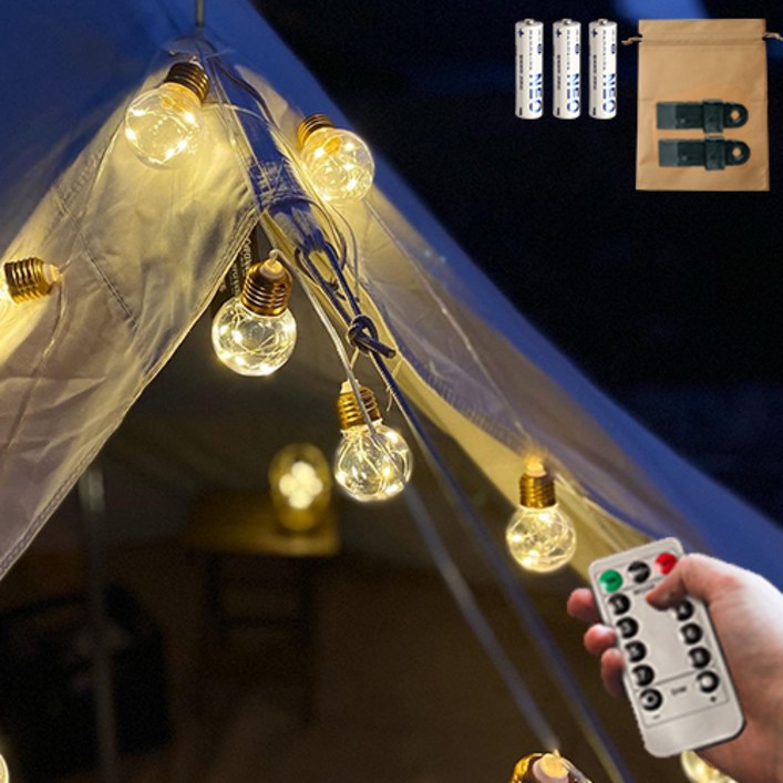 OKLM 캠핑알전구 USB건전지 겸용, 멀티타입, 골드 M, 6m