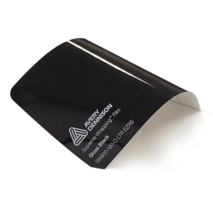 자동차 차량용 에이버리 유광블랙필름 시트지 랩핑지 152cm x 10cm