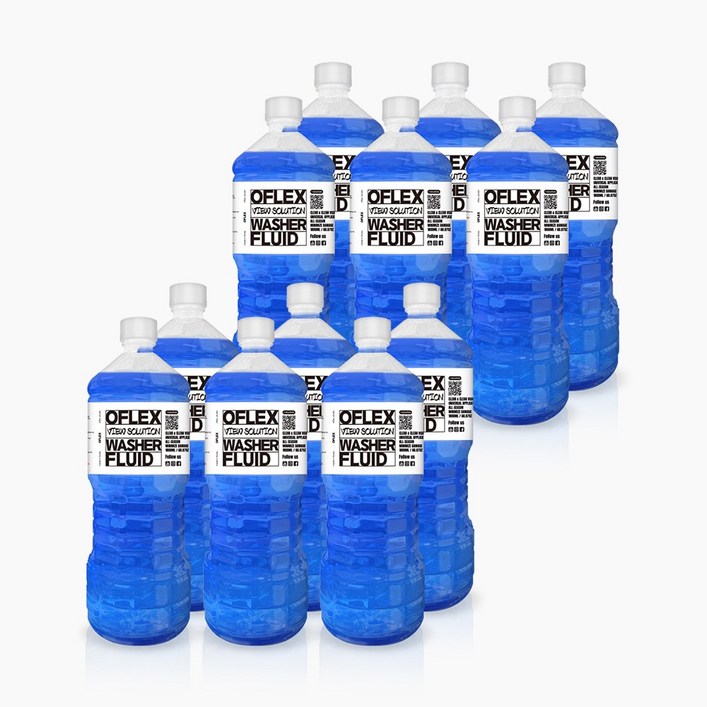 [무료배송] 에탄올100% 오플렉스 뷰 솔루션 에탄올 워셔액 1.8L, 12개입, 1.8L