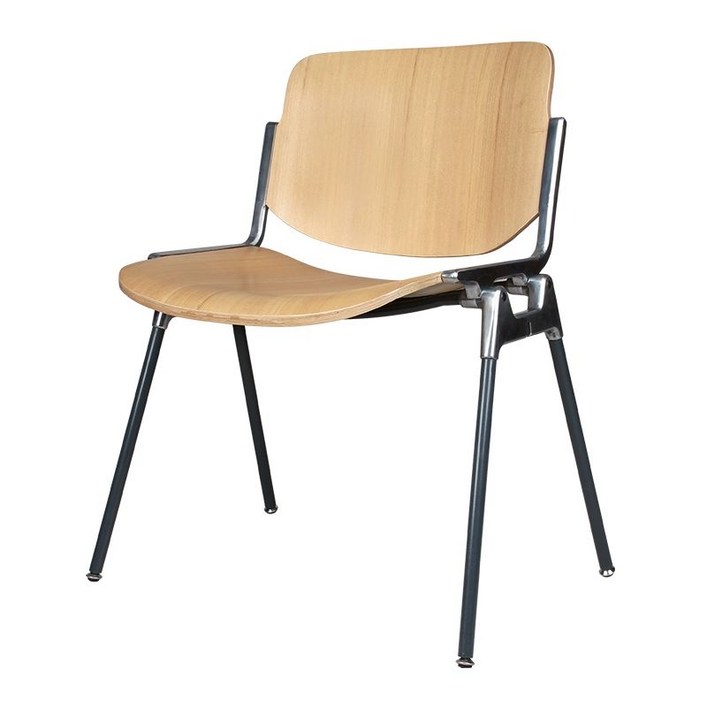 카스텔리 체어 DSC 우드의자 캐스팅 스틸 서재, 1개, 업그레이드형 원목색 나무 받침