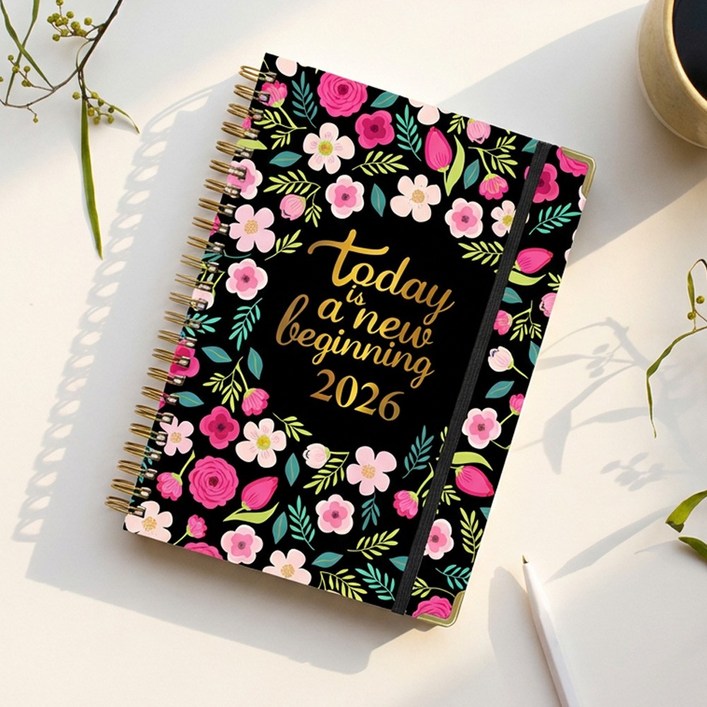 유리까 2026 러블리 다이어리 A5, 블랙