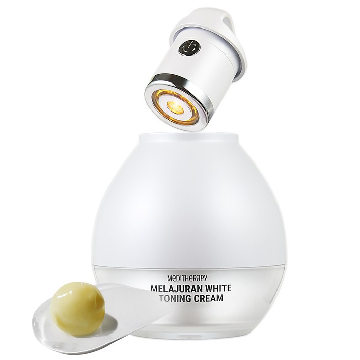 메디테라피 멜라쥬란 화이트 토닝 크림  EMS 디바이스 1세트 기미분해파, 50ml, 1세트