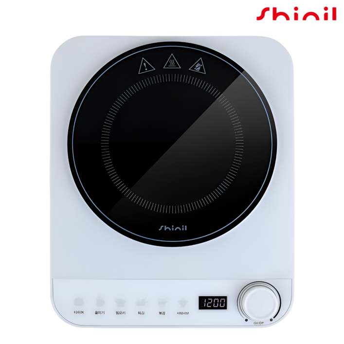 SHINIL 1구 인덕션 소형 휴대용 1인용 식탁용 미니 전기레인지 SHL6006W