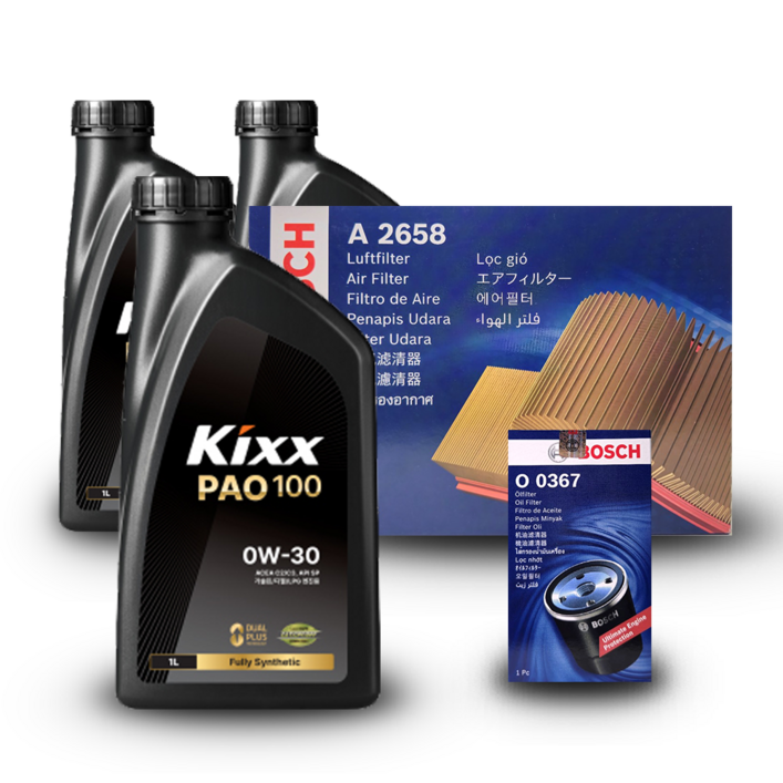 K7 프리미어 YG 2.5 가솔린 엔진오일세트 킥스 파오100 0W30 PAO100 구 파오1