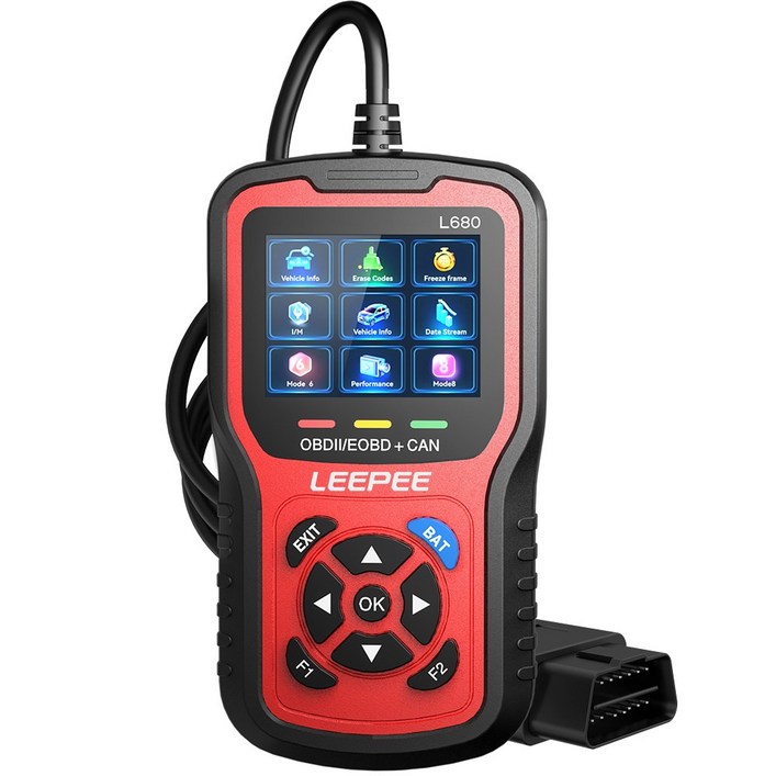 자동차 진단 도구 시스템 II 테스터 스캐너 배터리 체크 OBD2 OBD 엔진 코드 클라우드 리더 EOBD 범용 L680