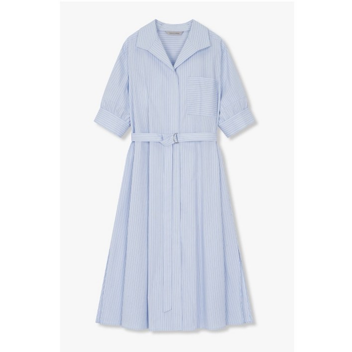 보브  스트라이프 벨티드 롱 원피스 7125337507 뉴코아일산