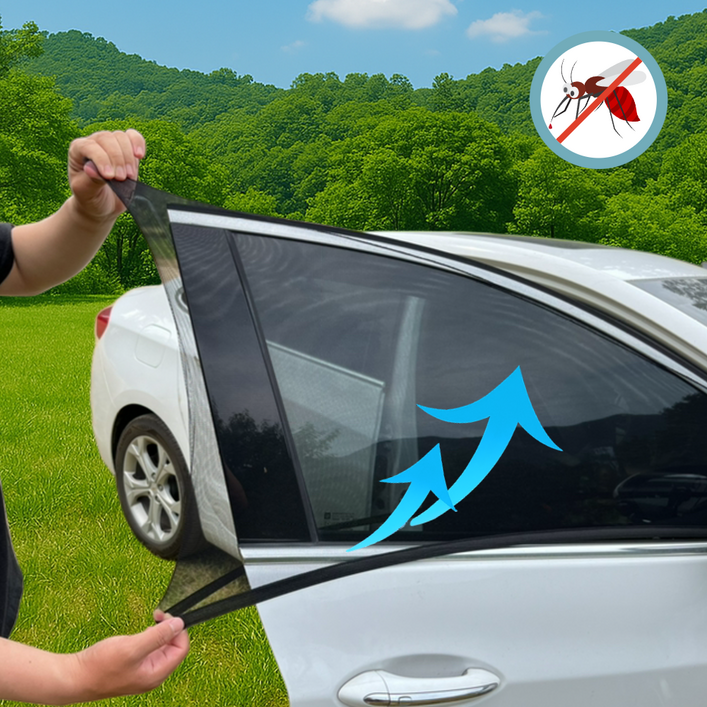 에스픽 차량 햇빛가리개 창문형 방충망 커튼, 1세트