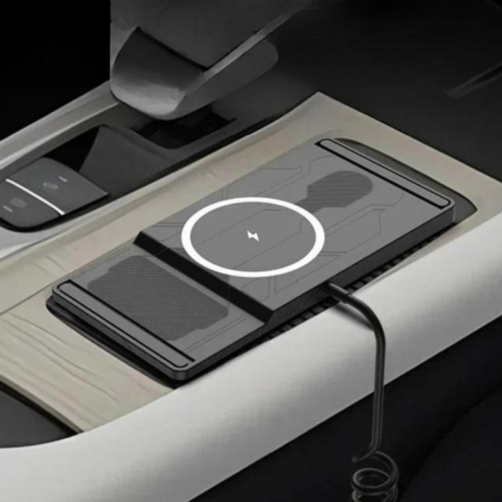 차량용 무선 고속 충전 패드 15W TypeC·USB 듀얼 타입
