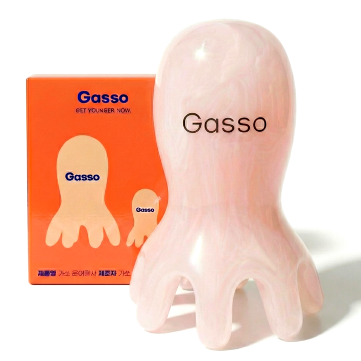 가쏘 문어 두피 괄사 마사지기 목 바디 얼굴