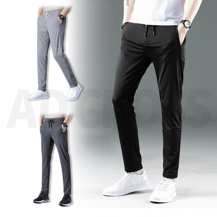 [인포벨]TV홈쇼핑정품 애드크로스 슬림핏 남자 남성 여름 메쉬 트레이닝복 작업복 바이크 스포츠 바지