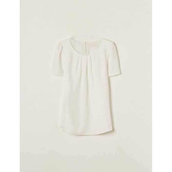 ROEM 베이직 라운드넥 반팔 블라우스_RMBLF24R03 1095006