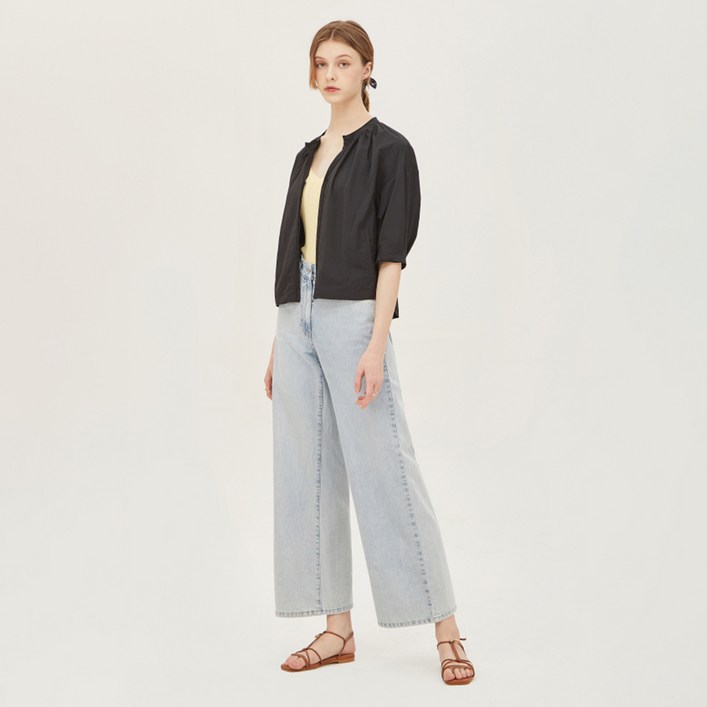 시슬리 SISLEY 솔트 도밍고 와이드 데님 팬츠 SADPC5331 BL