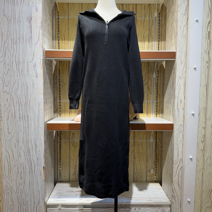 이즈멜본 니트집업롱원피스(블랙) SUOK24N30_NC충장점