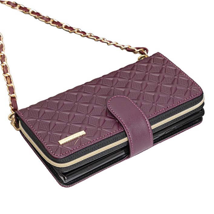 갤럭시 S24 S921 지갑 케이스 체크 엠보 소가죽 다이어리 핸드폰가방