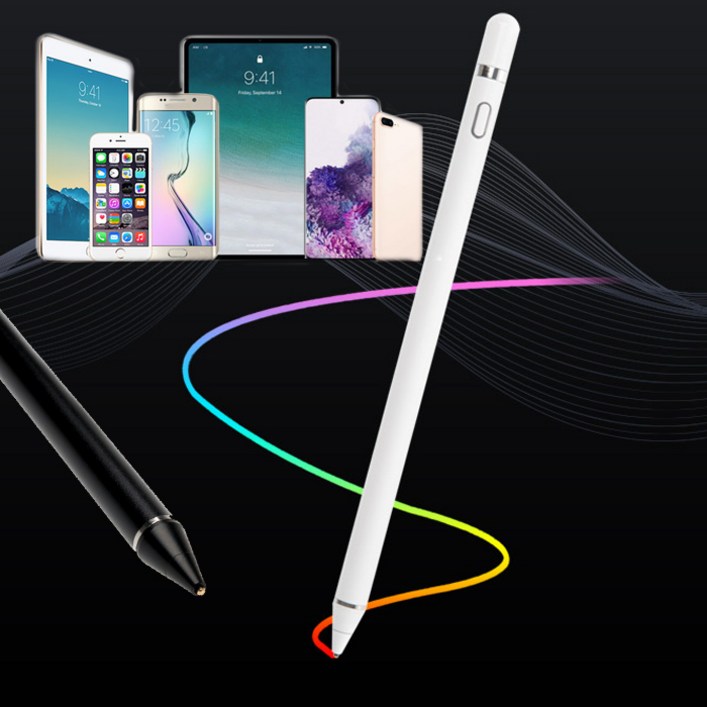 갤럭시탭A2016 스타일러스 초미세 정전식터치펜필기, IF482Black