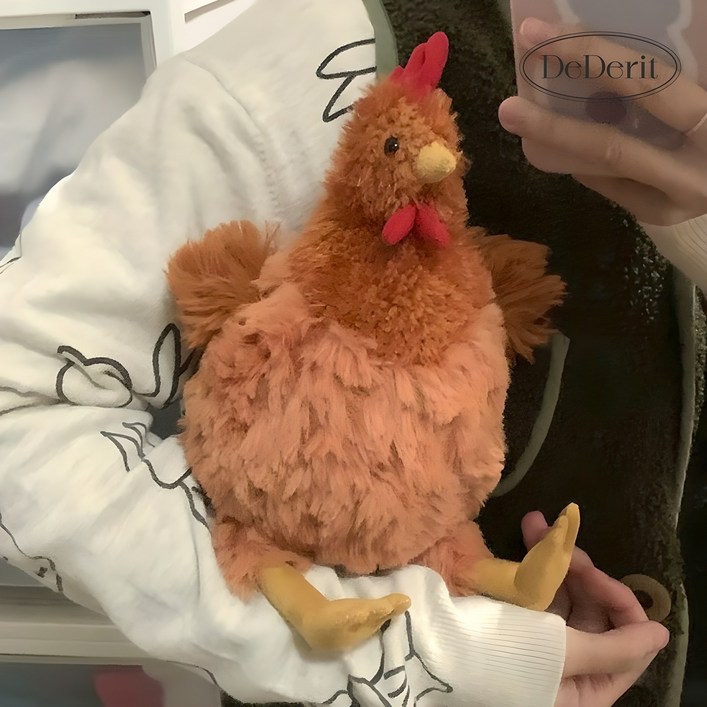 데데리트 닭 인형 귀여운 특별한 동물 애착 여자친구 선물 인형