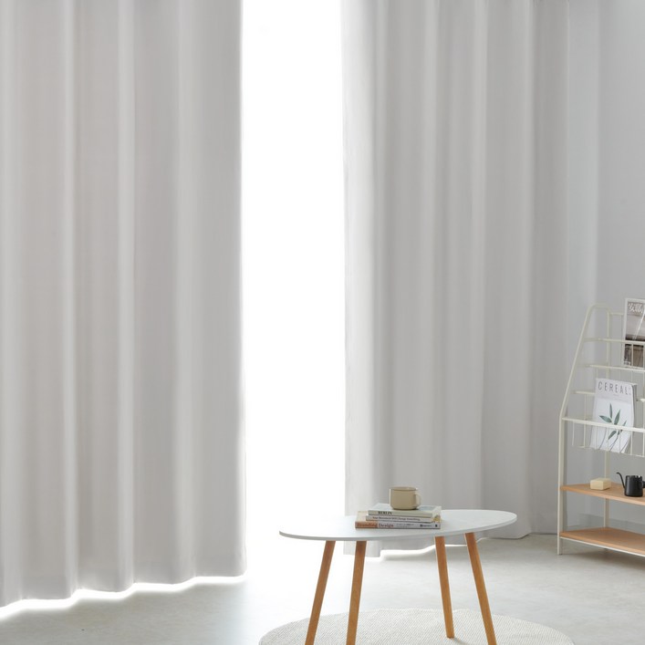 HOMERA 호메라 아일렛 사계절 단열 암막 커튼 2P  커튼끈