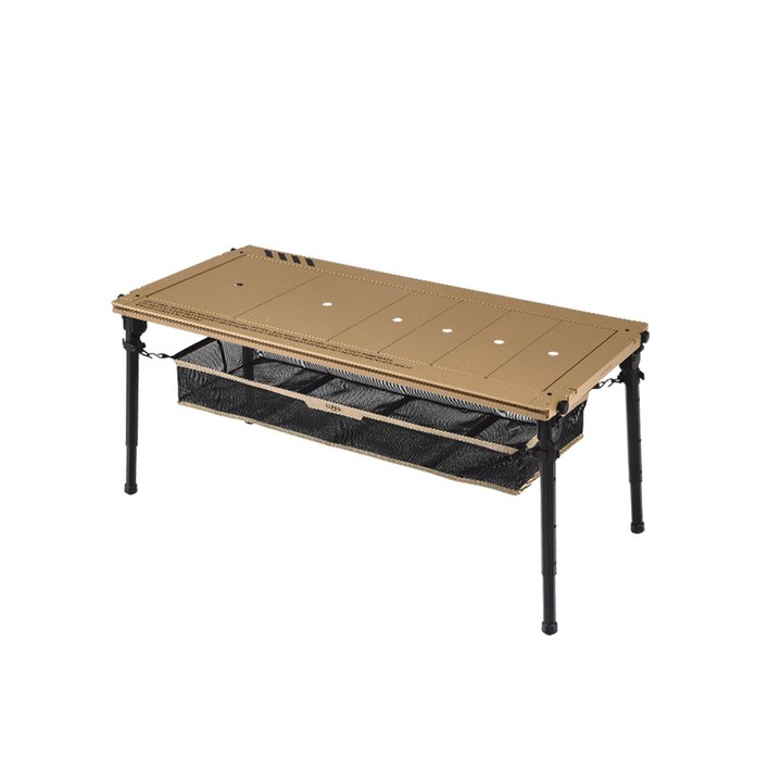 카고컨테이너 IGT 테이블 캠핑 조립식 휴대용 테이블, 베이지