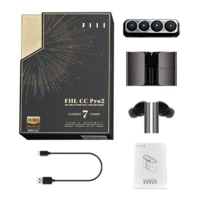 FIIL CC PRO 2 무선 이어폰 블루투스 5.3 하이브리드 액티브 노이즈 컨트롤 - 쇼핑앤샵