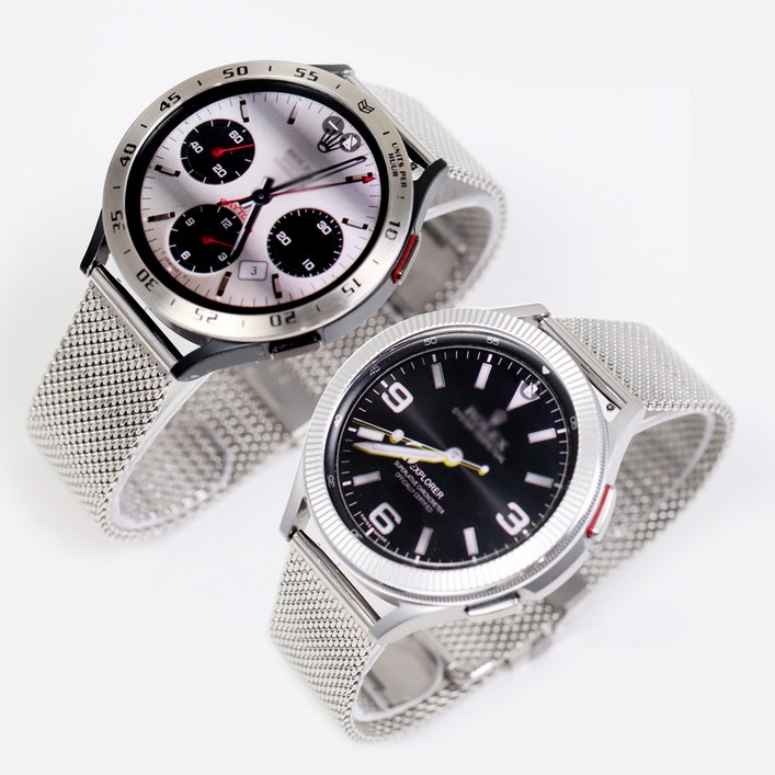 오르몽트 갤럭시워치4 클래식워치4 원터치 메쉬밴드 46mm 42mm 44mm 40mm 호환