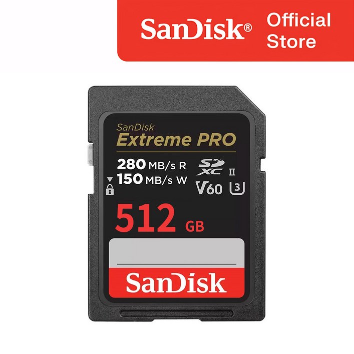 샌디스크 익스트림프로 SD 카드 V60 USH-II U3 SDXEP, 512GB