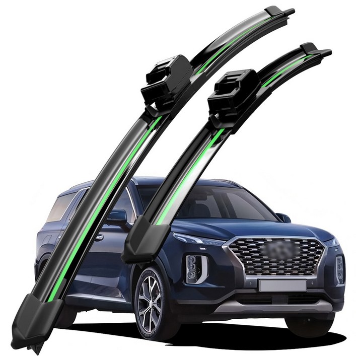 현대 팰리세이드더 뉴 팰리세이드LX2 20182024 와이퍼 초발수 저소음 자국 없음 전면 와이퍼 블레이드 2종 세트, 팰리세이드 더뉴 팰리세이드LX2 20182024