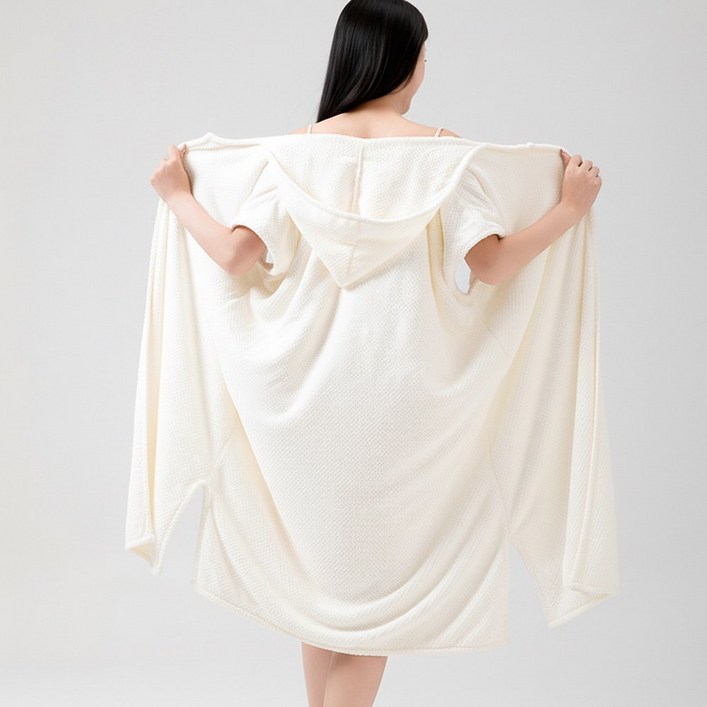 부드러운 여성 가운  목욕 타월 헤어 타올+ 원피스