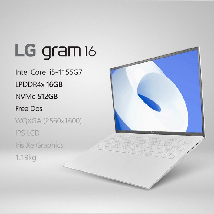 LG전자 2022 그램16 16ZD95P-GX56K [프리미엄 패키지] + 사은품 증정 *CPU i7 무상업그레이드 블랙색상 출고*, Free Dos, 16GB, 512GB