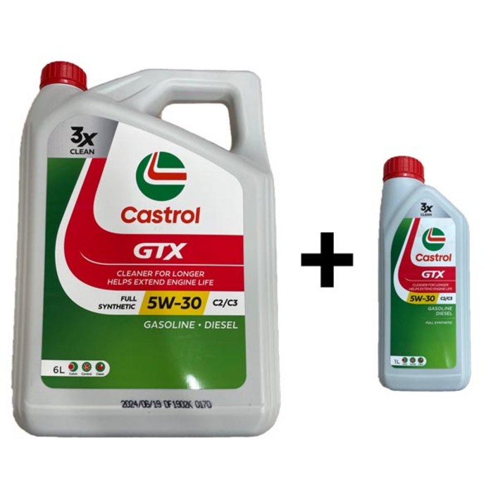 캐스트롤 GTX SP C3 5W30 6L 1개 + 1L 1개 디젤 엔진오일