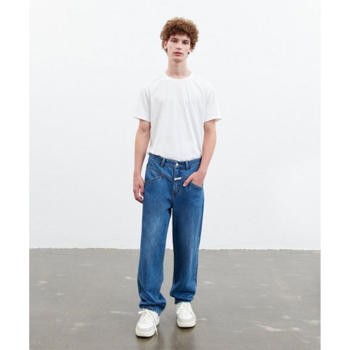 [백화점매장 정품출고] 마리떼프랑소와저버 청바지 MARITHE FRANCOIS GIRBAUD M X-POCKET TAPERED DENIM PANTS blue 1MG23CDP202B