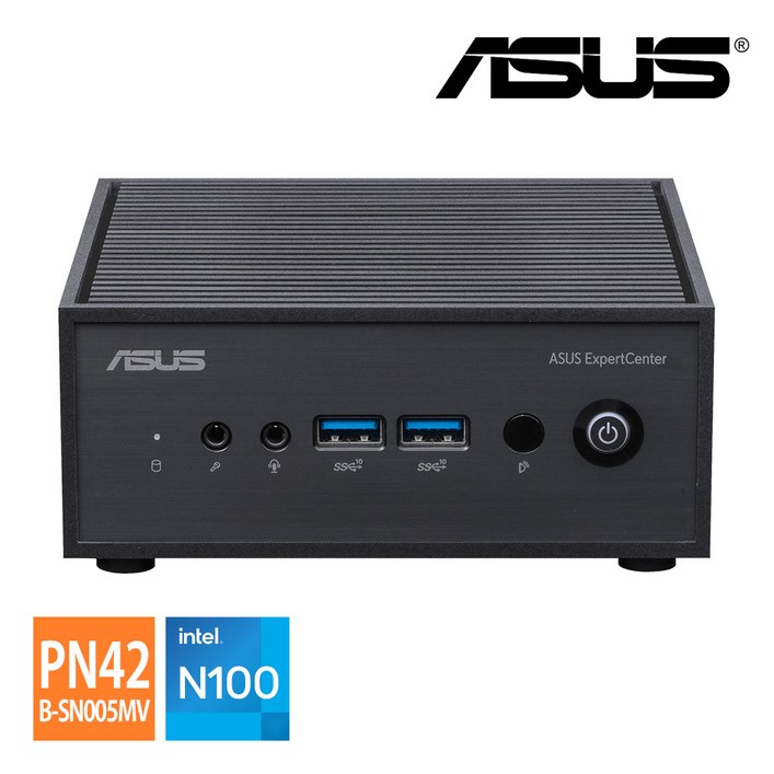 에이수스 ASUS 미니PC PN42BSN005MV N100 모니터 VGA HDMI DP 지원 듀얼랜 베어본PC, 단품, 상세페이지 참조