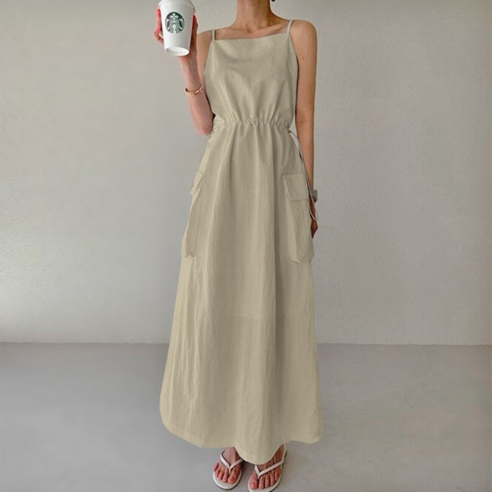 마이쏭 보니바스락건빵롱원피스 나시원피스 여성스러운 신상