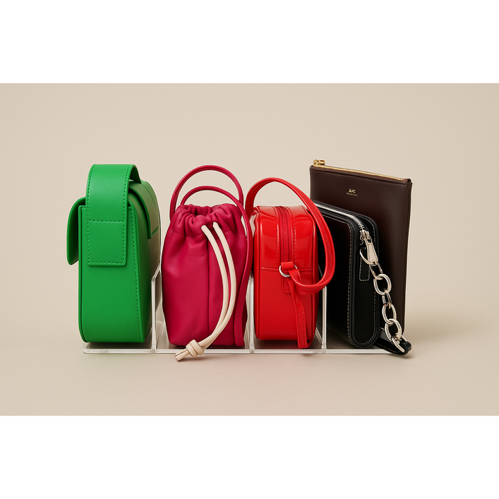 지니어스마켓 가방정리대 아크릴 4단