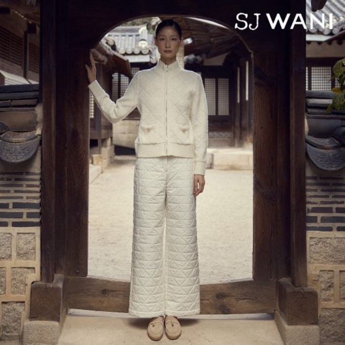 SJ와니 24FW 까나주 퀼팅 와이드 팬츠 1종 골프