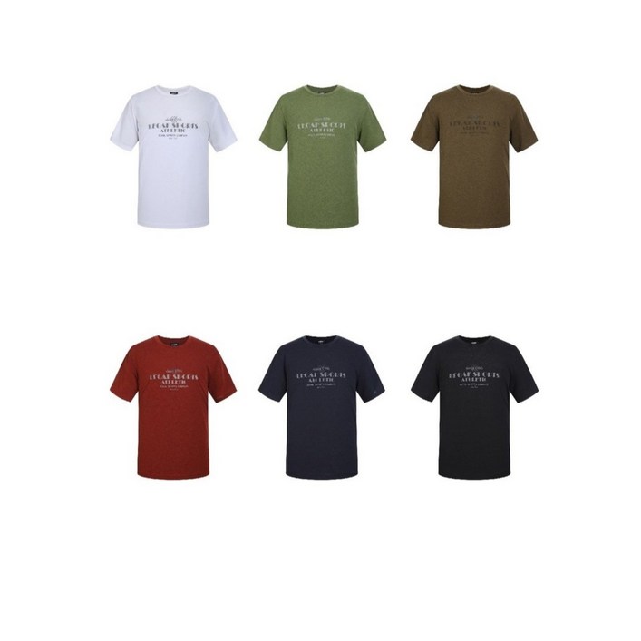 르까프 NC엑스코 남성 강연사 라운드 반팔티셔츠1224TR209WH210GN211BR212RD213NV214BK