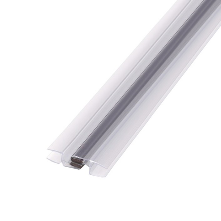 재단가능 자석프로파일8mm용 2M 욕실 화장실 유리문 하부 부속 욕실부속 샤워부스부속 바람 물 막이 물받이 물튐방지 유리쫄대, 1개