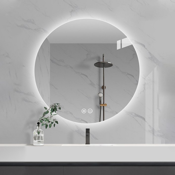 원형 간접조명 스마트 LED 거울 화장실거울 욕실거울 벽거울 20230822
