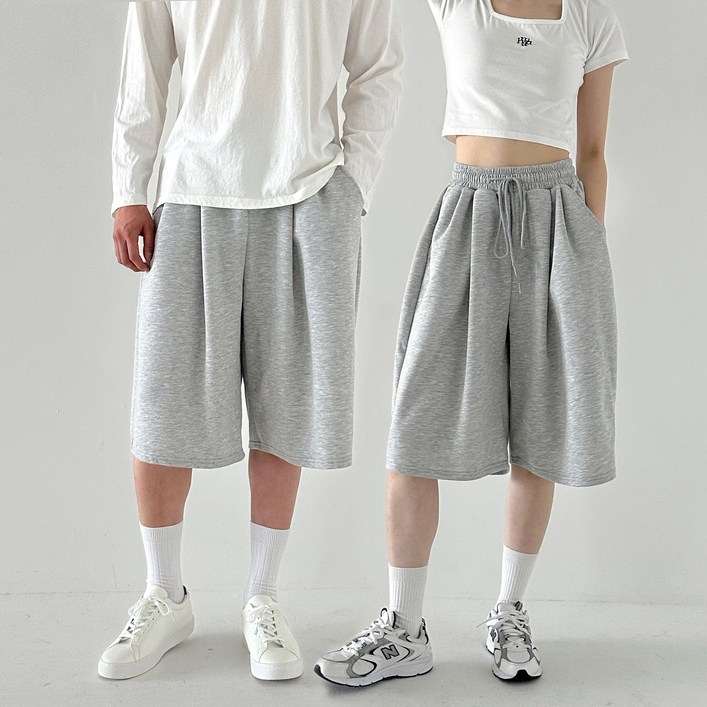 코지앤듀 버뮤다 빅사이즈 트레이닝 벌룬 7부 반바지 팬츠