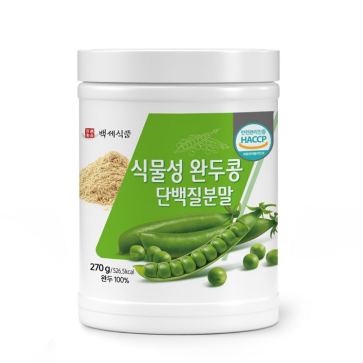독일산 식물성 완두콩단백질분말 270g HACCP 인증제품, 270g, 12개