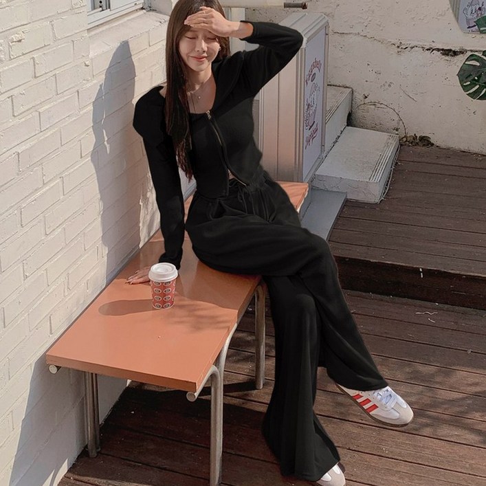 떳다그녀 스위프트 빅카라 투웨이 집업 트레이닝 셋업 츄리닝 투피스 꾸안꾸 데일리 와이드팬츠 세트 떳다그녀 스위프트 빅카라 투웨이 집업 트레이닝 셋업 츄리닝 투피스 꾸안꾸 데일리 와이드팬츠 세트