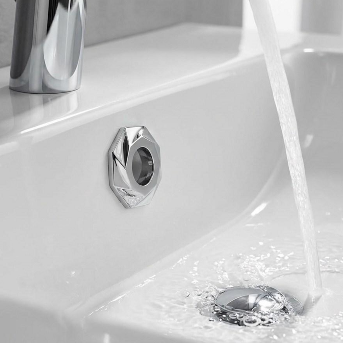 로켓팝 프리미엄 냄새차단 자동개폐 세면대 오버플로우 캡