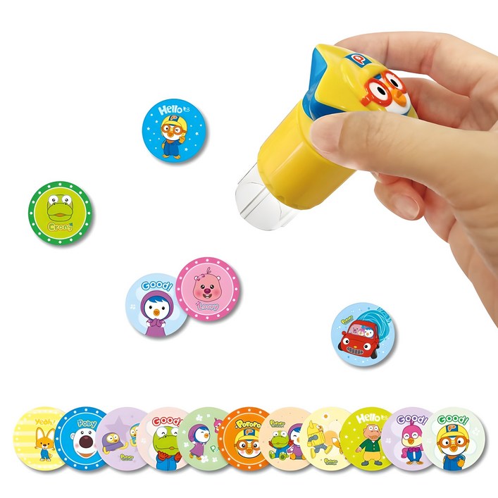 피노키오 뽀로로 스티커 도장놀이  스티커 50p 세트, 랜덤 발송, 1세트